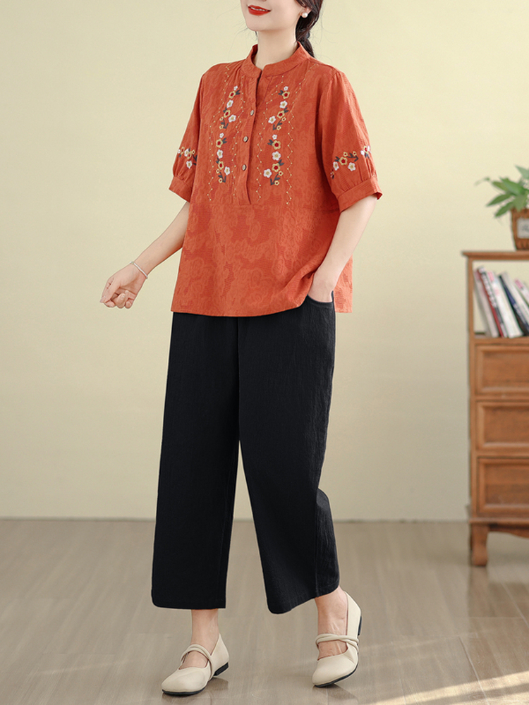 Elegant Cotton Linen Embroider - Women Fashion Over The Years reseña y precio