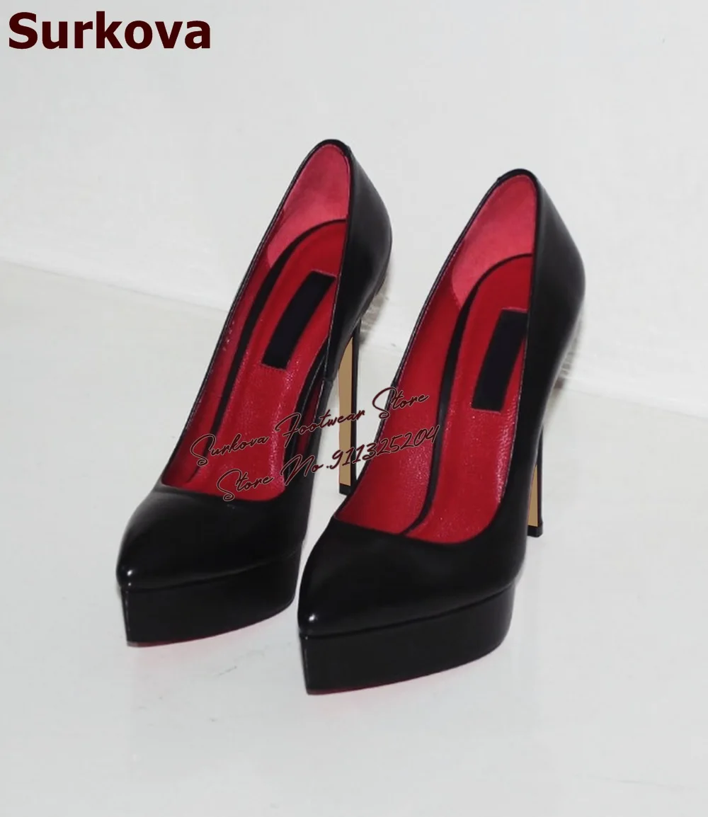 Surkova Black Matte High Heel  - Women Fashion Reddit reseña y precio