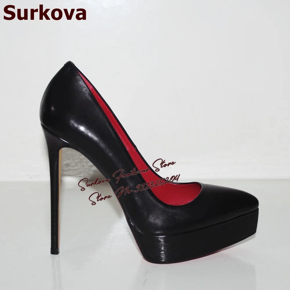 Surkova Black Matte High Heel  - Women Fashion Reddit reseña y precio