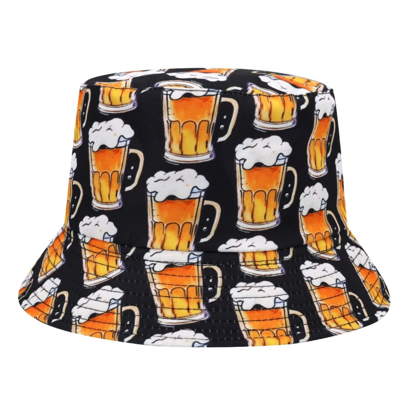 Beer Print Bucket Hat Festival - Bucket Hat Women reseña y precio