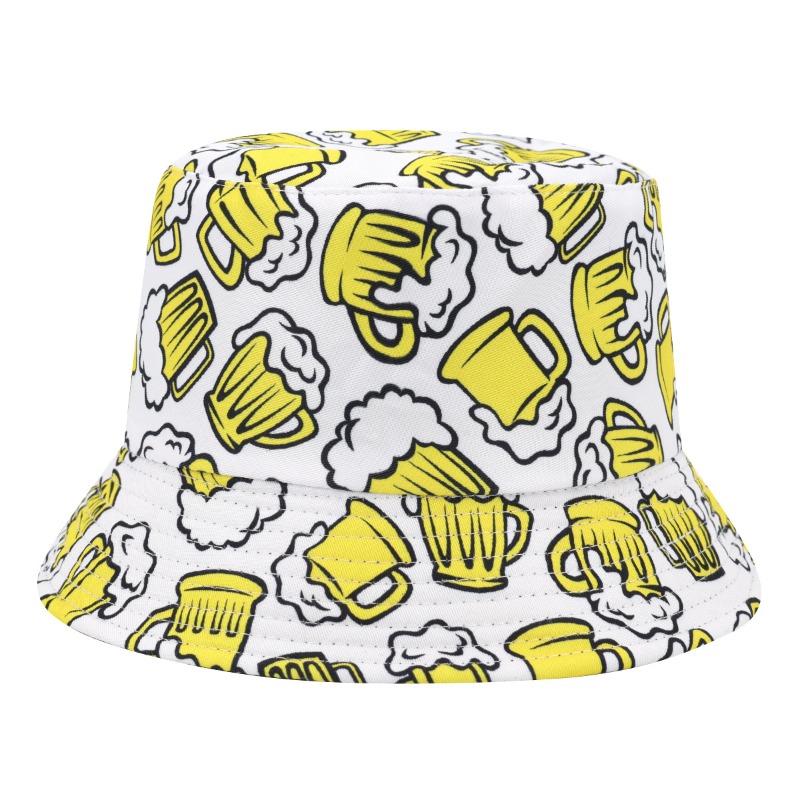 Beer Print Bucket Hat Festival - Bucket Hat Women reseña y precio