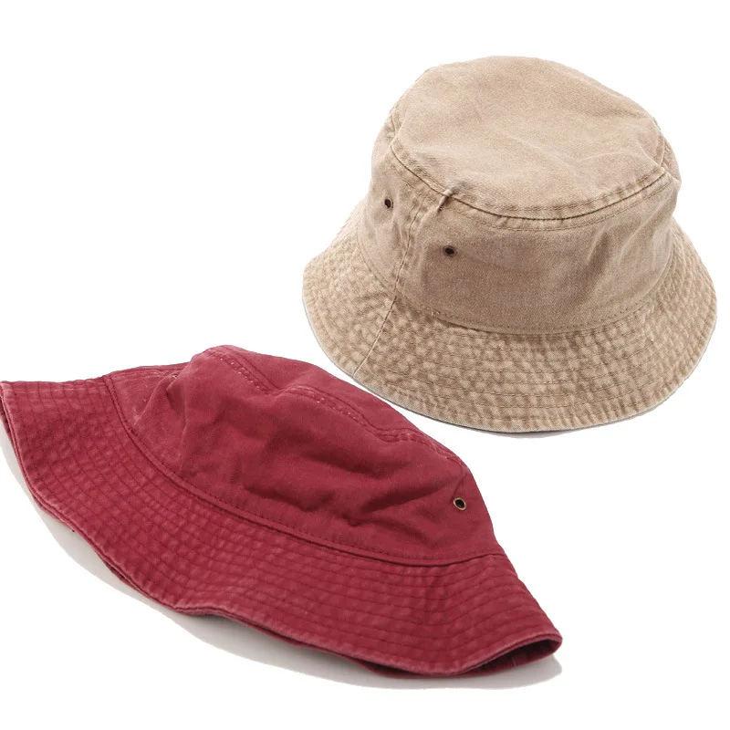 Unisex Washed Cotton Denim Buc - Bucket Hat Women reseña y precio